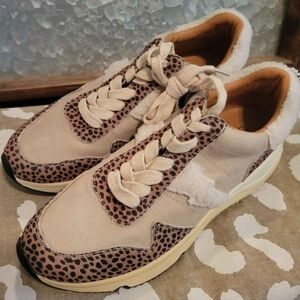👞 OASIS SOCIETY BOUTIQUE CHEETAH LEOPARD PRINT SNEAKERS